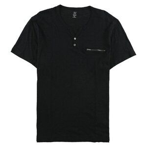 I-N-C Mens Chambers Henley Shirt 3XL Tee T-Shirt